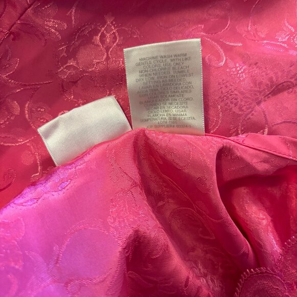 Adonna Pink 2 piece Pajama Sleeveless Button Top and Pants Size Medium - Picture 8 of 9